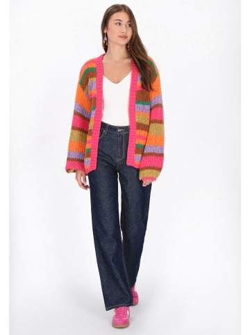 myMo Cardigan in pink multicolor