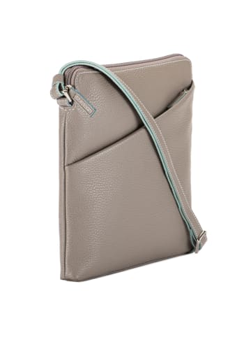MYWALIT Milano Umhängetasche Leder 24 cm in soft grey