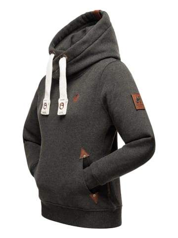 Navahoo Kapuzensweatshirt Namikaa in Dark Grey Melange