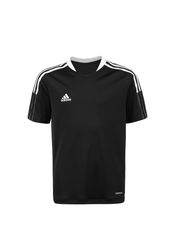 adidas Performance Trainingsshirt Tiro 21 in schwarz / weiß