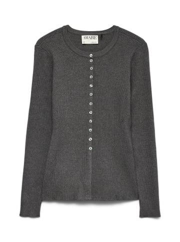 Vero Moda Strickjacke in Dark Grey Melange