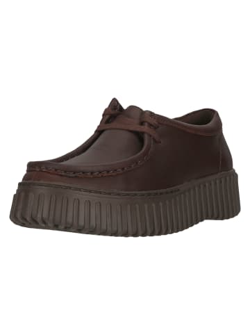 Clarks Schnürschuh Torhill Bee in 5228 Dark Brown Lea