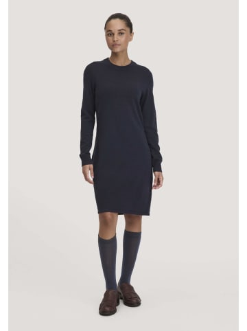 Hessnatur Strick Kleid Regular in marine