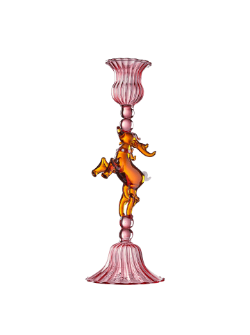 Butlers Kerzenhalter MERRY & BRIGHT Rentier in Pink