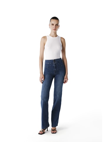 OXXO Röhrenhose MID BLUE DENIM
