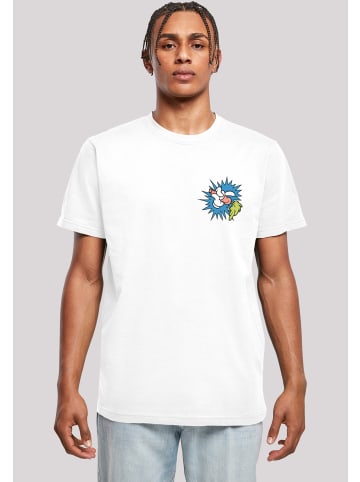 F4NT4STIC T-Shirt Looney Tunes Bugs Bunny Carrot Breast Print in weiß