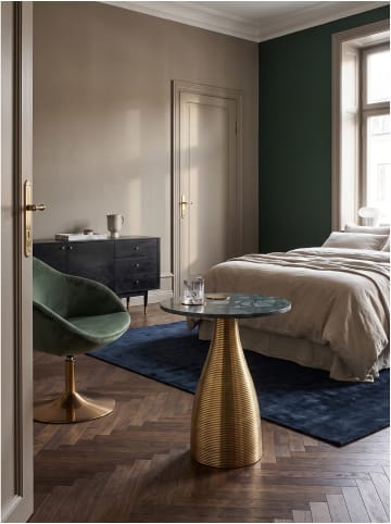 KADIMA DESIGN Beistelltisch indischer Marmor, für Wohnzimmer, Modern in Grün-Gold