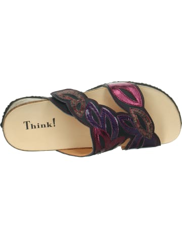 Think! Tieffußbett Pantolette MIZZI DAMEN in Navy/Kombi