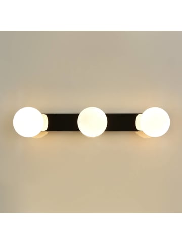 Licht-Erlebnisse Wandlampe (B)42 x (H)8 cm in Schwarz Weiß