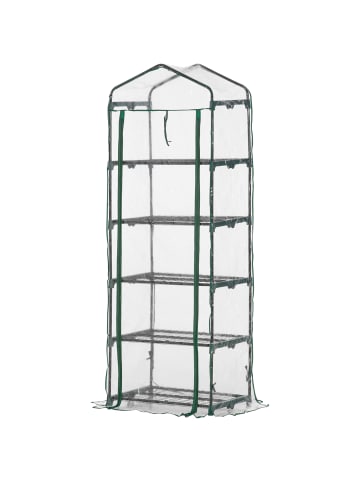 Outsunny Gewächshaus 69L x 49B x 193H cm Transparent