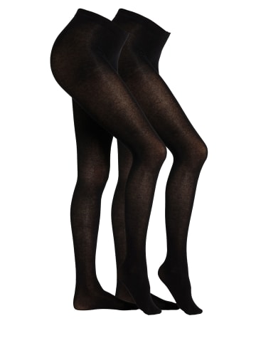 camano Strumpfhose 2er Pack comfort in Schwarz