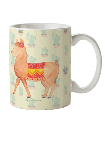 Mr. & Mrs. Panda Mehrwegbecher Alpaka Stolz ohne Spruch in Kaktus Grün