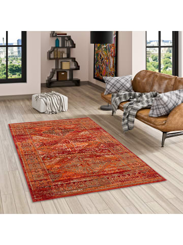 Pergamon Teppich Pop-Vintage Bordüre in orange