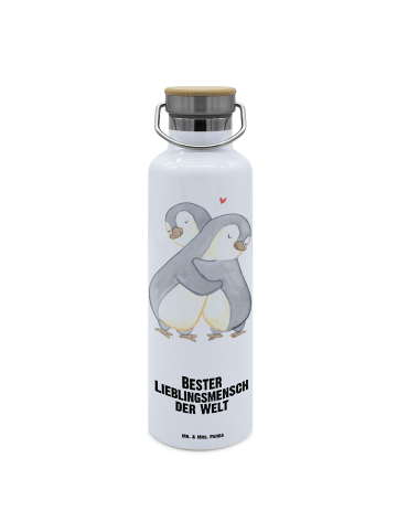 Mr. & Mrs. Panda Thermoflasche Pinguin Bester Lieblingsmensch de... in Weiß