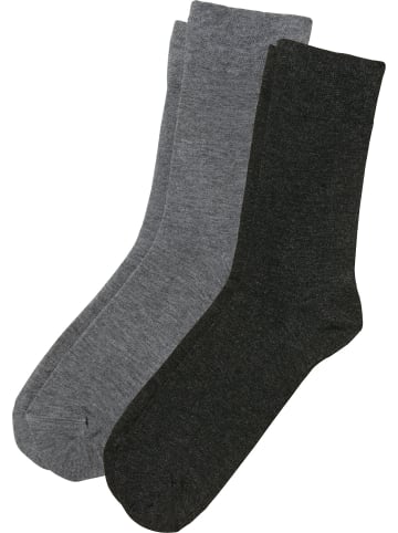 Erwin Müller Socken 2 Paar in grau/anthrazit