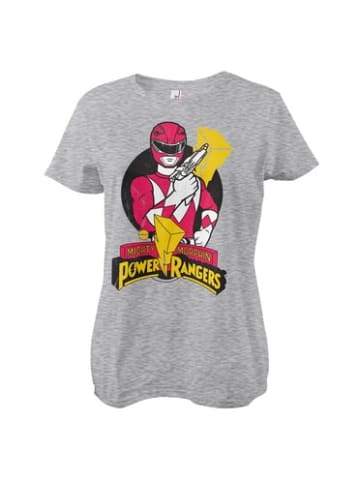 Power Rangers Shirt "Red Ranger Pose Girly Tee" in Grau