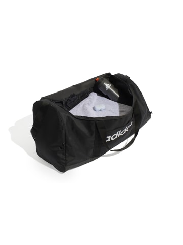 adidas Adidas LINEAR Duffel Sporttasche L BLACK/BLACK/WHITE