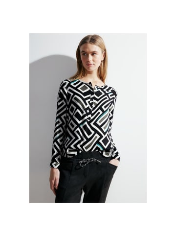 Cecil Langarmbluse in Black