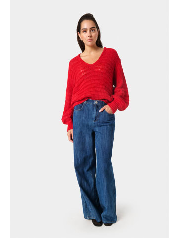 Soaked in Luxury Strickpullover SLVirana Lockere Passform in Salsa