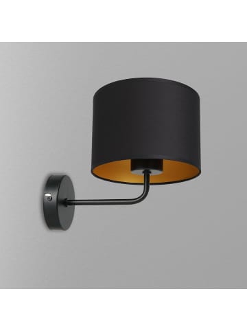 Licht-Erlebnisse Wandlampe (B)18 x (H)24 cm in Schwarz GoldSchwarz Gold