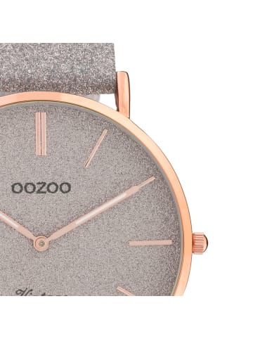 Oozoo Analog-Armbanduhr Oozoo Vintage Series grau groß (ca. 40mm)