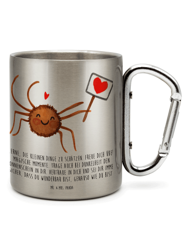 Mr. & Mrs. Panda Thermo Kaffeebecher Spinne Agathe Motivation mi... in Silber
