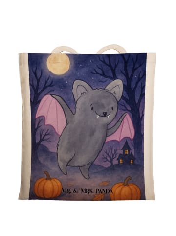 Mr. & Mrs. Panda festivaltasche Fledermaus Erschrecken Design oh... in Weiß