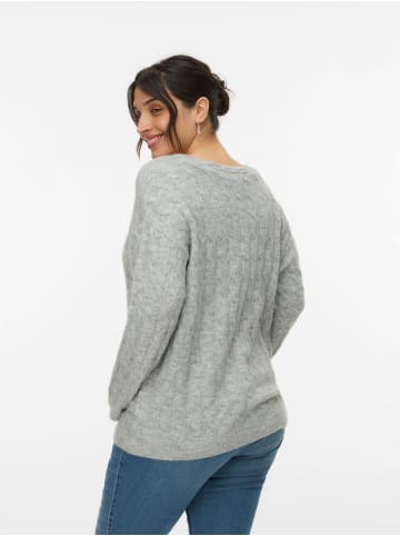 Vero Moda Strickjacke in Light Grey Melange