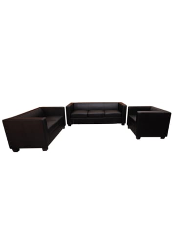 MCW 3-2-1 Couchgarnitur Lille, Schwarz