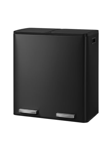 SONGMICS Abfalleimer Pary in Schwarz - (B)36.5 x (H)62.7 x (T)59.1 cm - 60 L