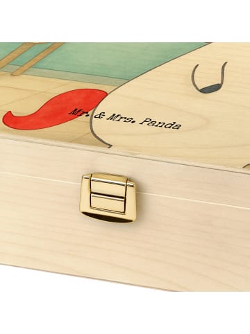 Mr. & Mrs. Panda Teebox Einhorn Krankenschwester Design mit Spruch in Weiß