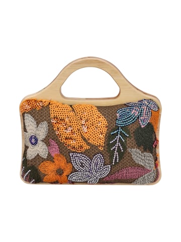 gaya Women Handbag in Brown Multicolor
