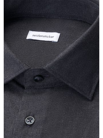 Seidensticker Flanellhemd X-Slim in Grau