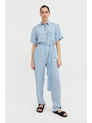 Finn Flare Overall Jeans in light blue