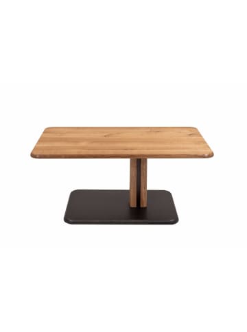 58 aufm Kessel COUCHTISCH höhenverstellbar Colly 100x49x60 Massivholz Grau/Wildeiche