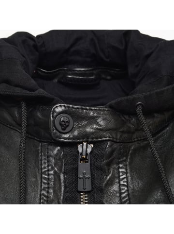 Roberto Geissini Jenson Lederjacke Schwarz