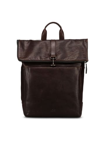 Jost Glasgow Daypack RFID Schutz Leder 42 cm Laptopfach in brown