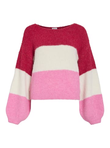 Vila Strickpullover in Anemone