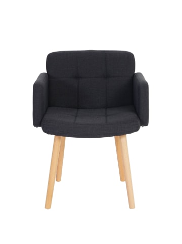 MCW 6er-Set Esszimmerstuhl Houston II, Textil, dunkelgrau