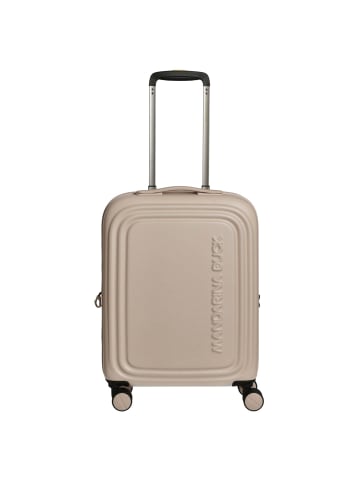 Mandarina Duck Logoduck+ - 4-Rollen-Kabinentrolley 52 cm erw. (deep blue) in white mocha