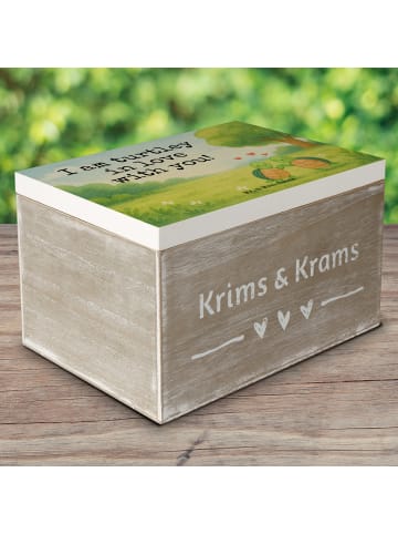 Mr. & Mrs. Panda Aufbewahrungsbox Schildkröten Paar Design mit S... in Weiß