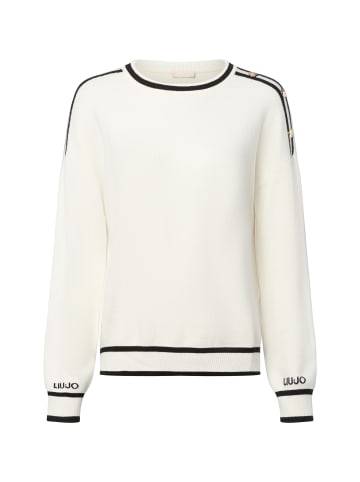 Liu Jo Strickpullover Maglia chiusa in ecru schwarz - 0001
