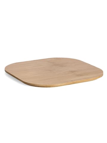 Zeller Brotkasten mit Bambusdeckel in Schwarz, 26,5 cm