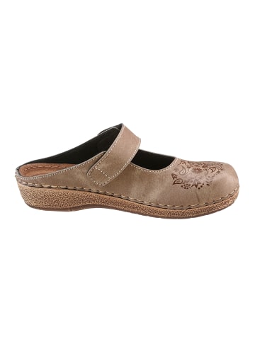 Franken-Schuhe Clogs in taupe