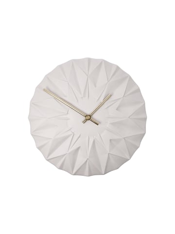 Kaiser Porzellan Wanduhr " Polygono " in Biskuit weiß