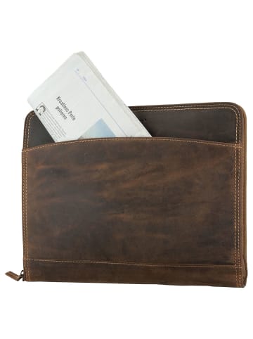 Greenburry Schreibmappe Vintage Manager in Sattelbraun