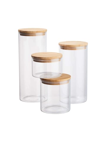 Butlers Vorratsglas-Set 4-tlg. WOODLOCK in Transparent