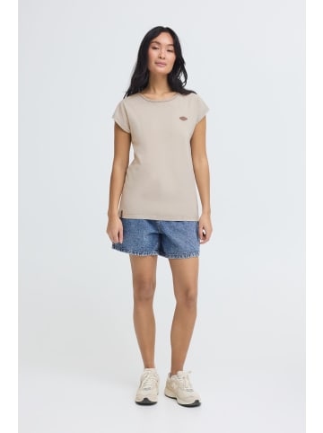 Oxmo Rundhalsshirt OXSille in Beige