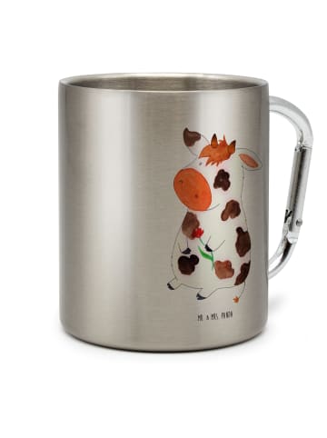 Mr. & Mrs. Panda Thermobecher Kuh ohne Spruch in Silber