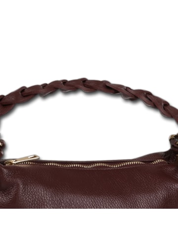 Toscanto Leder Umhängetasche Toscanto Tasche bordeaux, rot ca. 25cm
